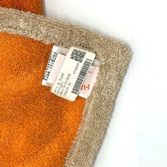 HERMES Tropico Large format towel cotton Multicolore Unused - Picture 3 of 9